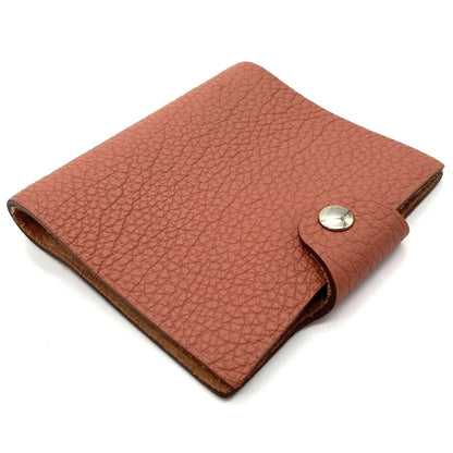 HERMES Ulysse Mini Notebook Cover Togo Leather Pink Silver HW Agenda France