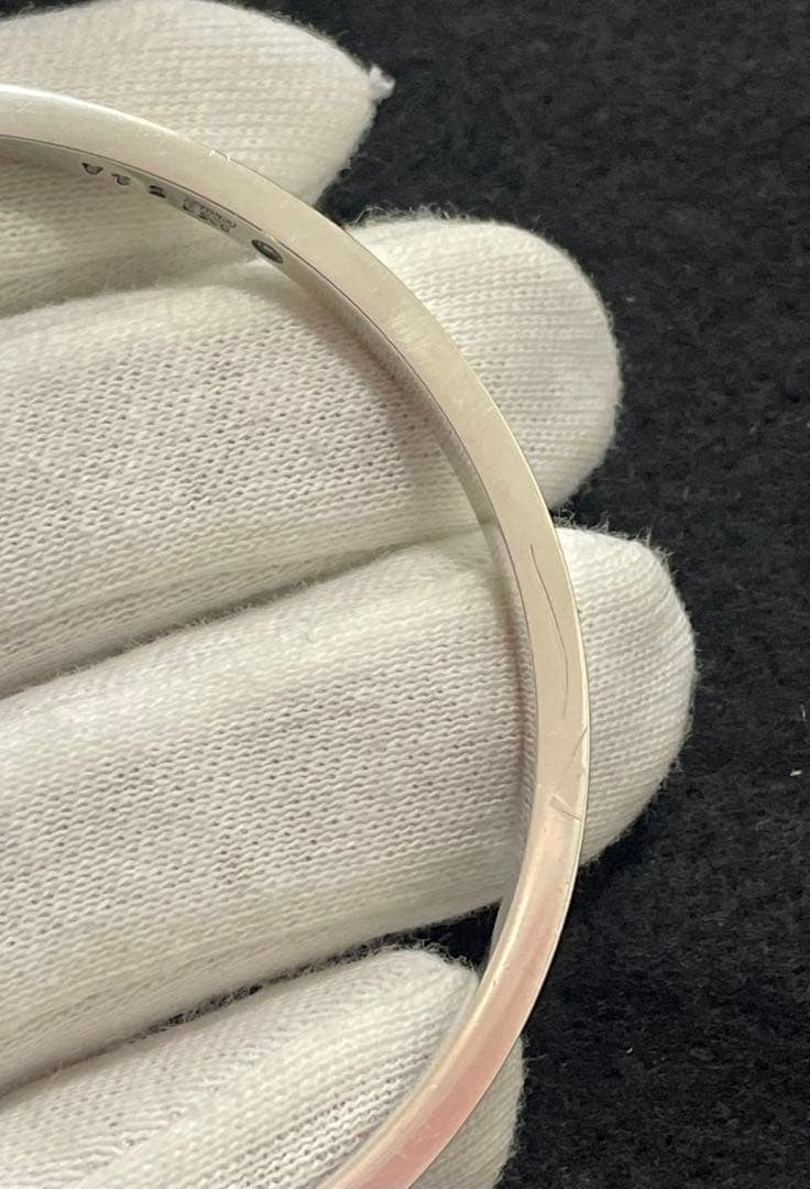 GEORG JENSEN # 51A Sterling Silver 925 Bangle Bracelet L18.6cm 73.in