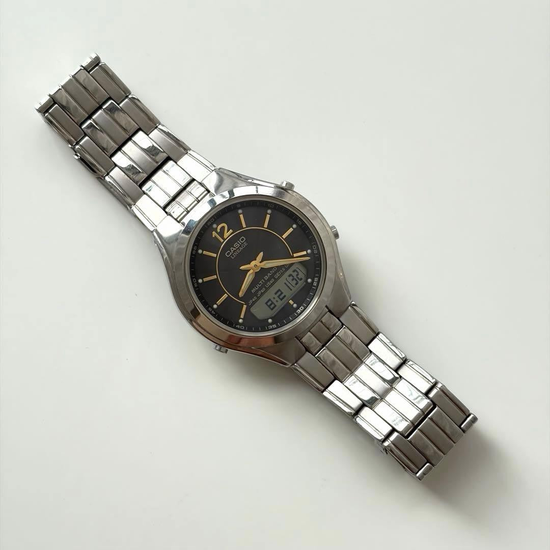 CASIO LINEAGE LCW-M200DJ-1AJF Multi Band 5 Solar Watch Black Gold Ana-Digi Steel