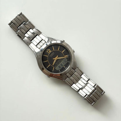 CASIO LINEAGE LCW-M200DJ-1AJF Multi Band 5 Solar Watch Black Gold Ana-Digi Steel