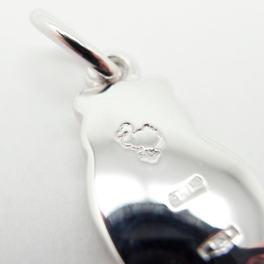 Pomellato DoDo 18k White Gold Black Diamond Panda Pendant Necklace Top Charm
