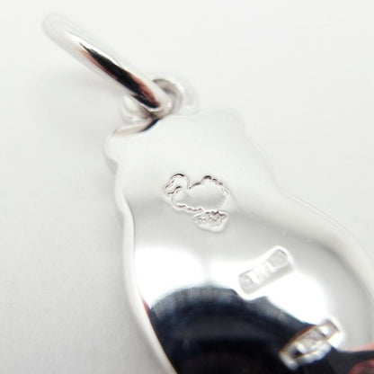 Pomellato DoDo 18k White Gold Black Diamond Panda Pendant Necklace Top Charm
