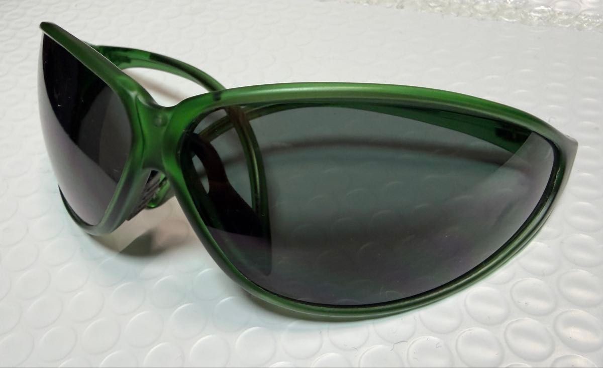 Arnette Vtg 90s Sport Sunglasses Green Frame Lightweight Outdoor Used Y2K