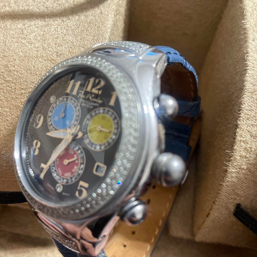 Joe Rodeo Chronograph Diamond Quartz Analog Watch Replacement Belt From Japan