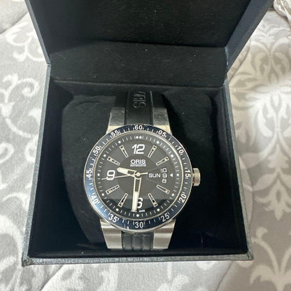 ORIS Williams F1 Team 7613 Automatic Day Date Watch Men Skeleton Back