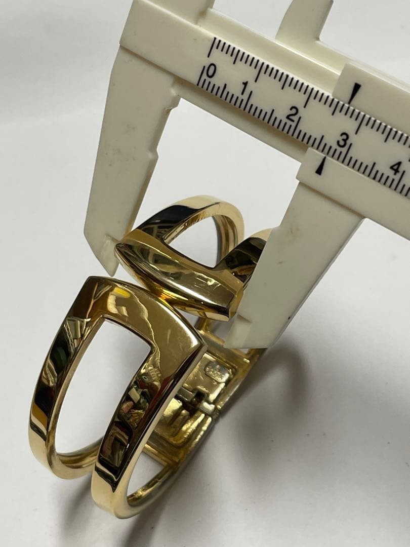Vintage Christian DIOR Gold Plated Bangle Bracelet Used Excellent