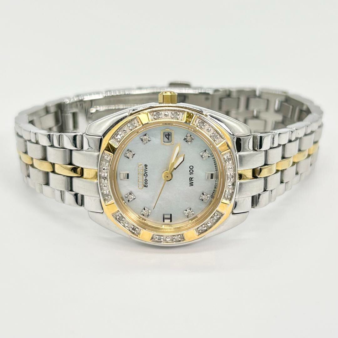 Citizen Eco-Drive E011-S066441 Analog Solar Watch Women Belt Length 15.5cm 6.1"