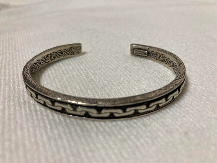 KONSTANTINO Sterling Silver Bangle Bracelet Length 15.7cm 6.1" Used From Japan