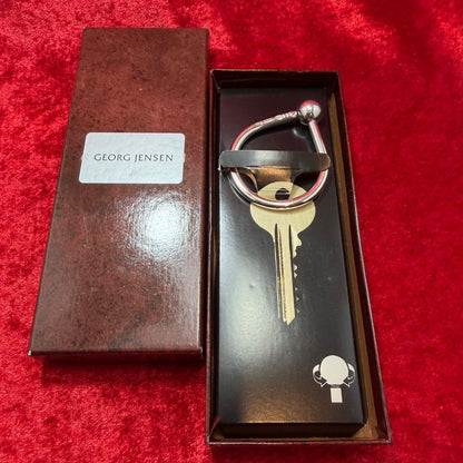 Excellent Georg Jensen # 432 Sterling Silver 925 Key Ring Key Holder