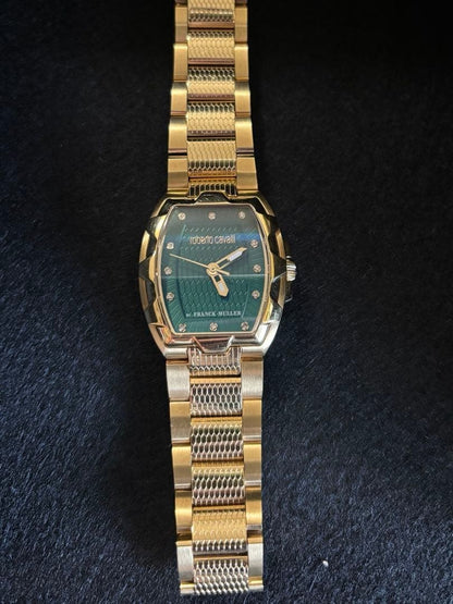 Roberto Cavalli by Franck Muller RV2L024M0081 Analog Quartz Watch Women W/Box
