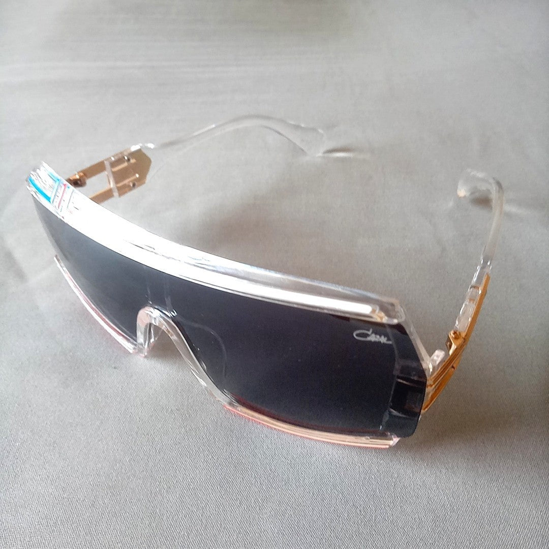 CAZAL MOD 858 135 Sunglasses Clear Frame Gray Lens New Unused Germany Made