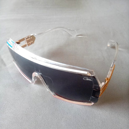 CAZAL MOD 858 135 Sunglasses Clear Frame Gray Lens New Unused Germany Made