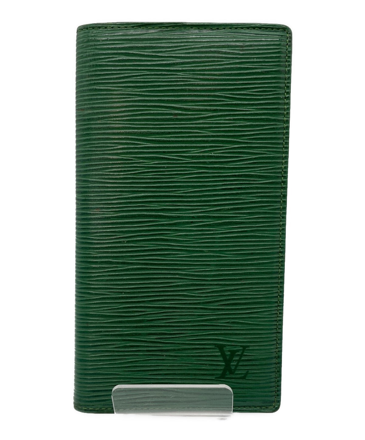 LOUIS VUITTON Agenda Cover R20524 Green Epi Leather Notebook Case Vintage