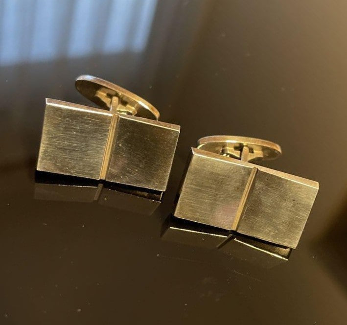 Georg Jensen # 109 Sterling Silver Cufflinks 2.4 x 1.2cm 0.94 x 0.47" From Japan