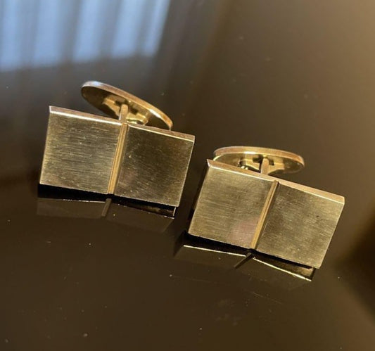 Georg Jensen # 109 Sterling Silver Cufflinks 2.4 x 1.2cm 0.94 x 0.47" From Japan