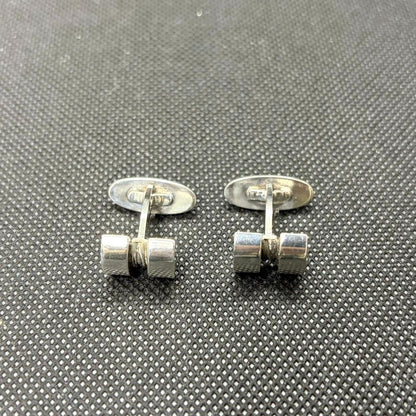 Georg Jensen Cufflinks Model 67 Sterling Silver 925 Men's Vintage Denmark Design