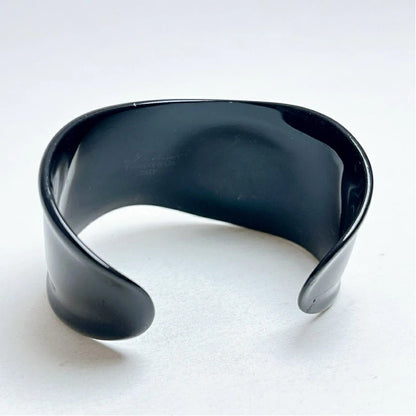 Authentic Tiffany & Co Ruthenium Bone Cuff Bracelet Size S Elsa Peretti