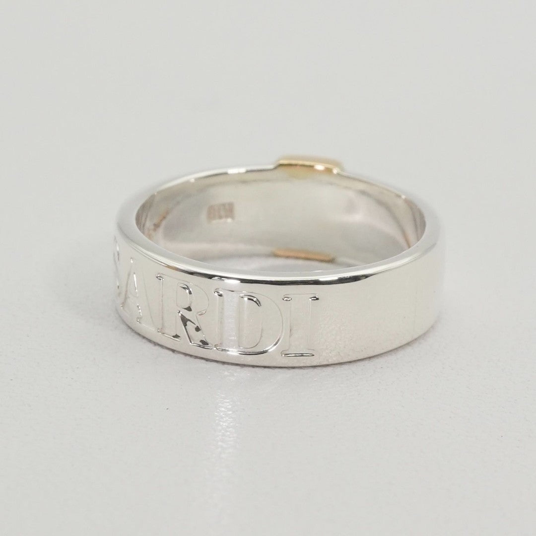 Trussardi Gold K18 Silver 925 Combination Ring Size 51 US 5.5 JP 10.5 Excellent