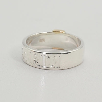 Trussardi Gold K18 Silver 925 Combination Ring Size 51 US 5.5 JP 10.5 Excellent