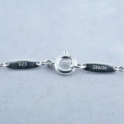 Excellent Tiffany & Co Aquamarine Silver 925 Open Heart Necklace Elsa Peretti