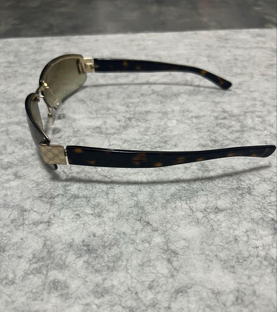 Gucci GG1799/S Rimless Sunglasses Gold Brown Tortoiseshell Temple 60 15 125