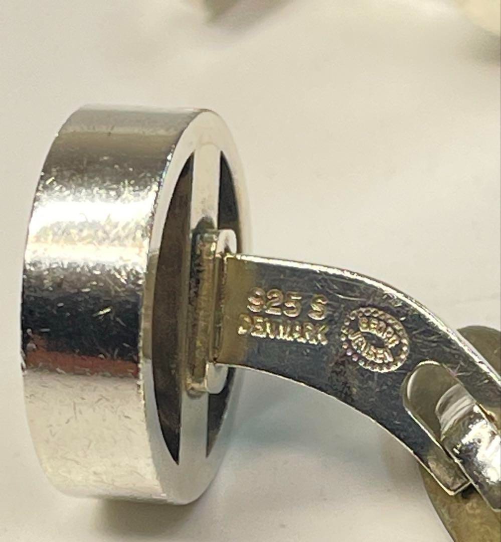 George Jensen # 91 Sterling Silver 925 Cufflinks Japan Used Vintage