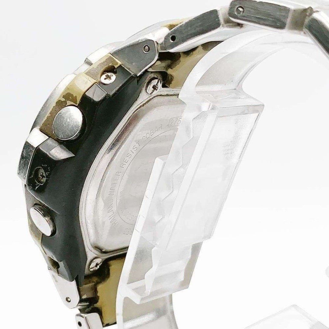 CASIO G-SHOCK G-520D-3AVDR Y2K World Time Mens Watch Silver Stainless Steel