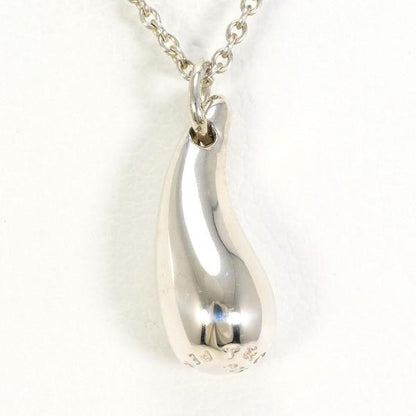 Tiffany & Co Sterling Silver 925 Tear Drop Pendant Necklace L41cm 16in Excellent