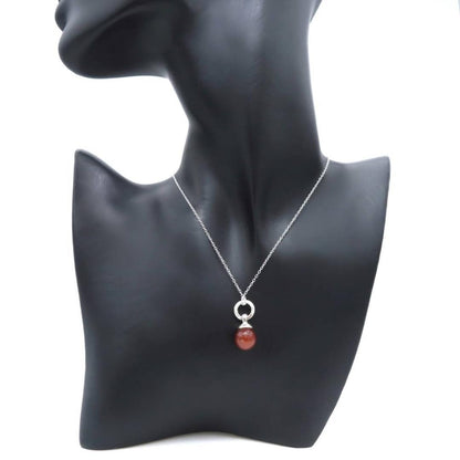 Excellent Tiffany & Co Sterling Silver 925 Red Carnelian Ball Charm Pendant Top