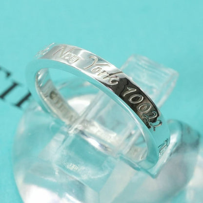 Excellent Tiffany & Co Sterling Silver 925 Note Narrow Ring Size US 5.5