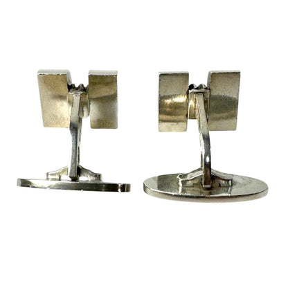 Georg Jensen Cufflinks Sterling Silver 925 Mens Vintage Oval Denmark 20x23mm