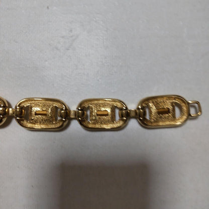 Christian Dior Vintage Crystal Bracelet Gold Plated Authentic From Japan