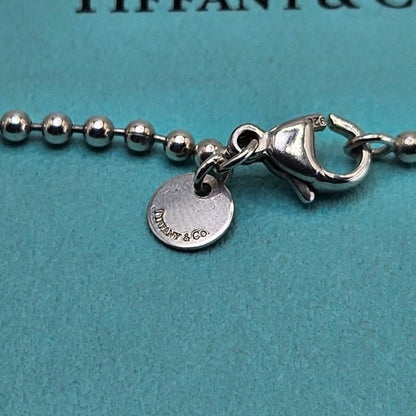 Old Tiffany & Co Sterling Silver 925 Long Ball Chain Necklace 86cm 33.8in 2.4mm