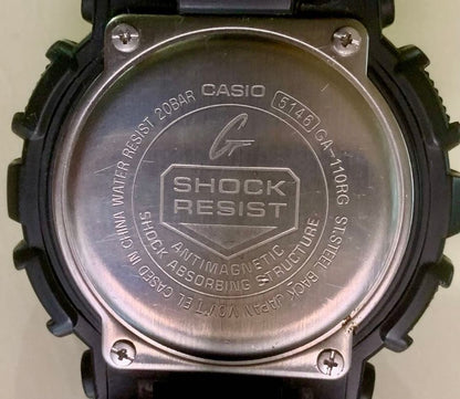 CASIO G-SHOCK GA-110RG Mens Analog Digital Watch Black Rose Gold Dial 51mm