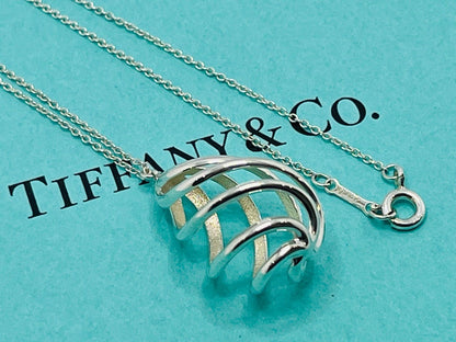 Tiffany & Co Sterling Silver 925 Venice Luce Drop Pendant Necklace Used Japan