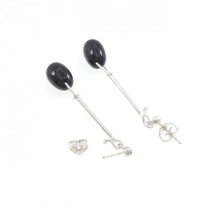 Georg Jensen Sterling Silver 925 Onyx Quartz Dew Drop Dangle Earrings
