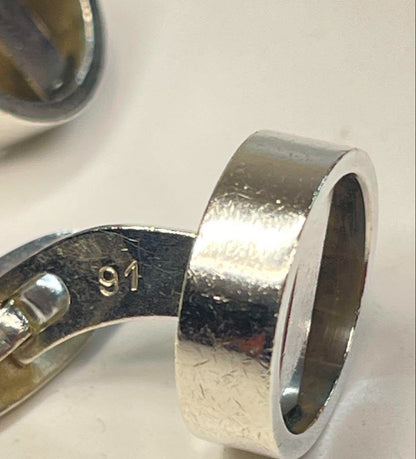 George Jensen # 91 Sterling Silver 925 Cufflinks Japan Used Vintage