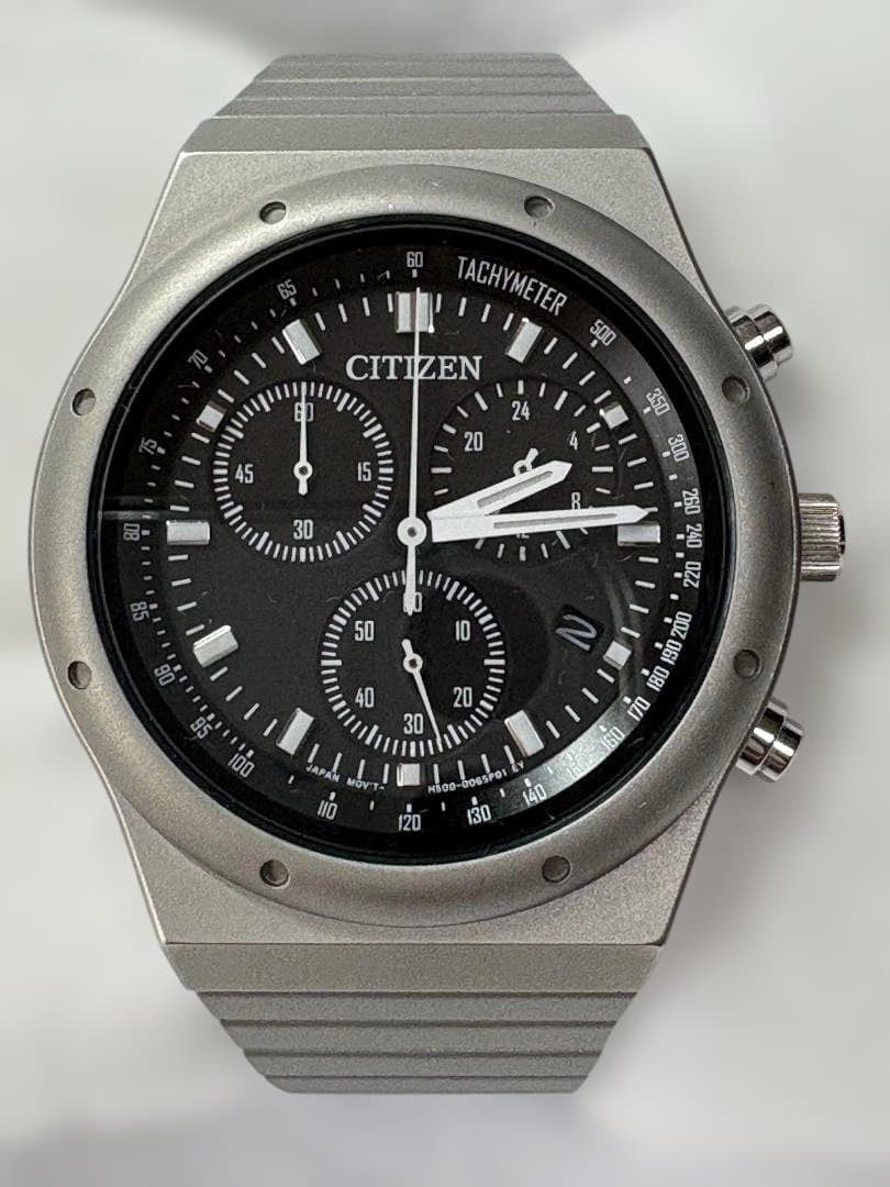 CITIZEN COLLECTION RECORD LABEL 1984 AT2540-57E Chronograph Date Watch Men