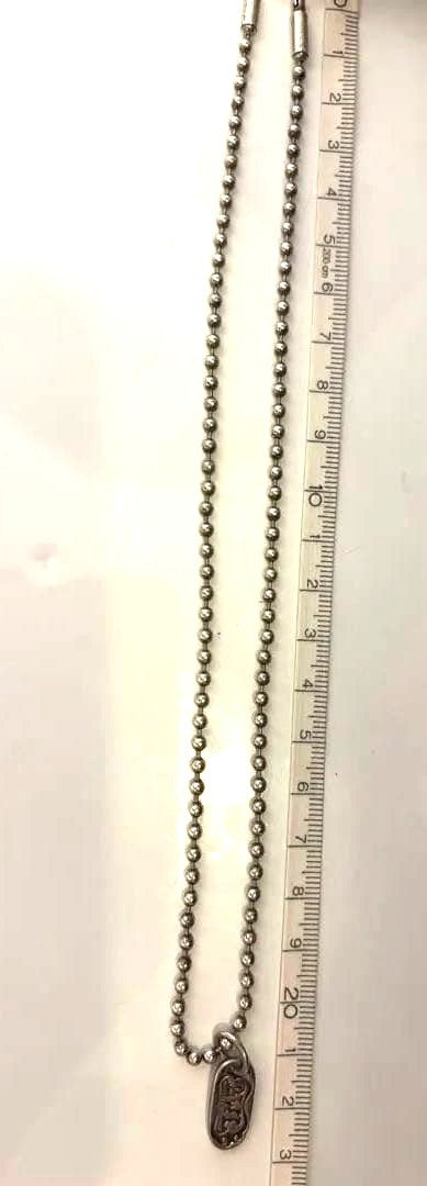 Bill Wall Leather BWL Malibu Ball Chain Necklace Silver 43cm 16.9" Used 11g
