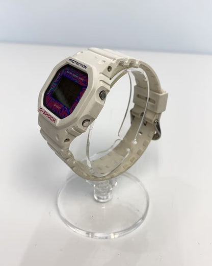 CASIO G-SHOCK DW-5600DN Digital Watch White Resin Tie-Dye Dial Mens Quartz 43mm