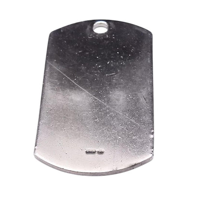 GUCCI Dog Tag Pendant Top Set of 2 Sterling Silver 925 Made in Italy Unisex