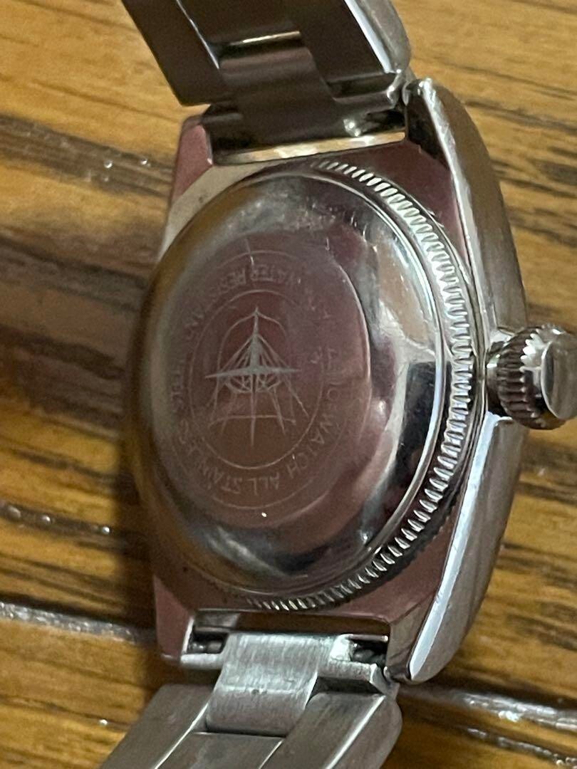 ZENO Automatic Super Precision Watch Silver Dial Stainless Steel Case Used Japan