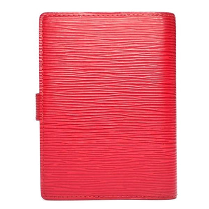 Louis Vuitton Agenda PM Epi Leather Notebook Cover Red Rouge A6 Gold Hardware