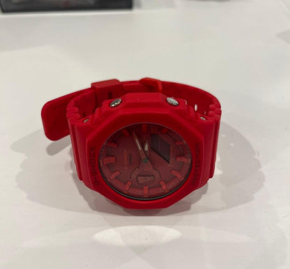 CASIO G-SHOCK GA-2100-4AJF Analog Digital Watch Red Resin Case 20BAR Carbon Core