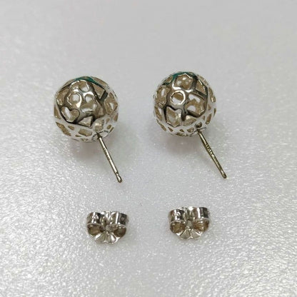 Tiffany Co Marrakesh Stud Earrings Sterling Silver 925 Used Authentic