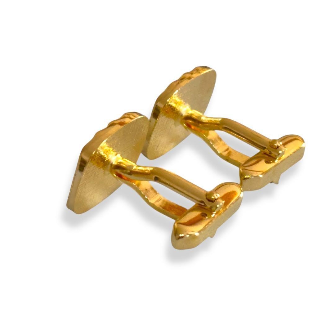 Loewe Anagram Gold Tone Cufflinks Excellent