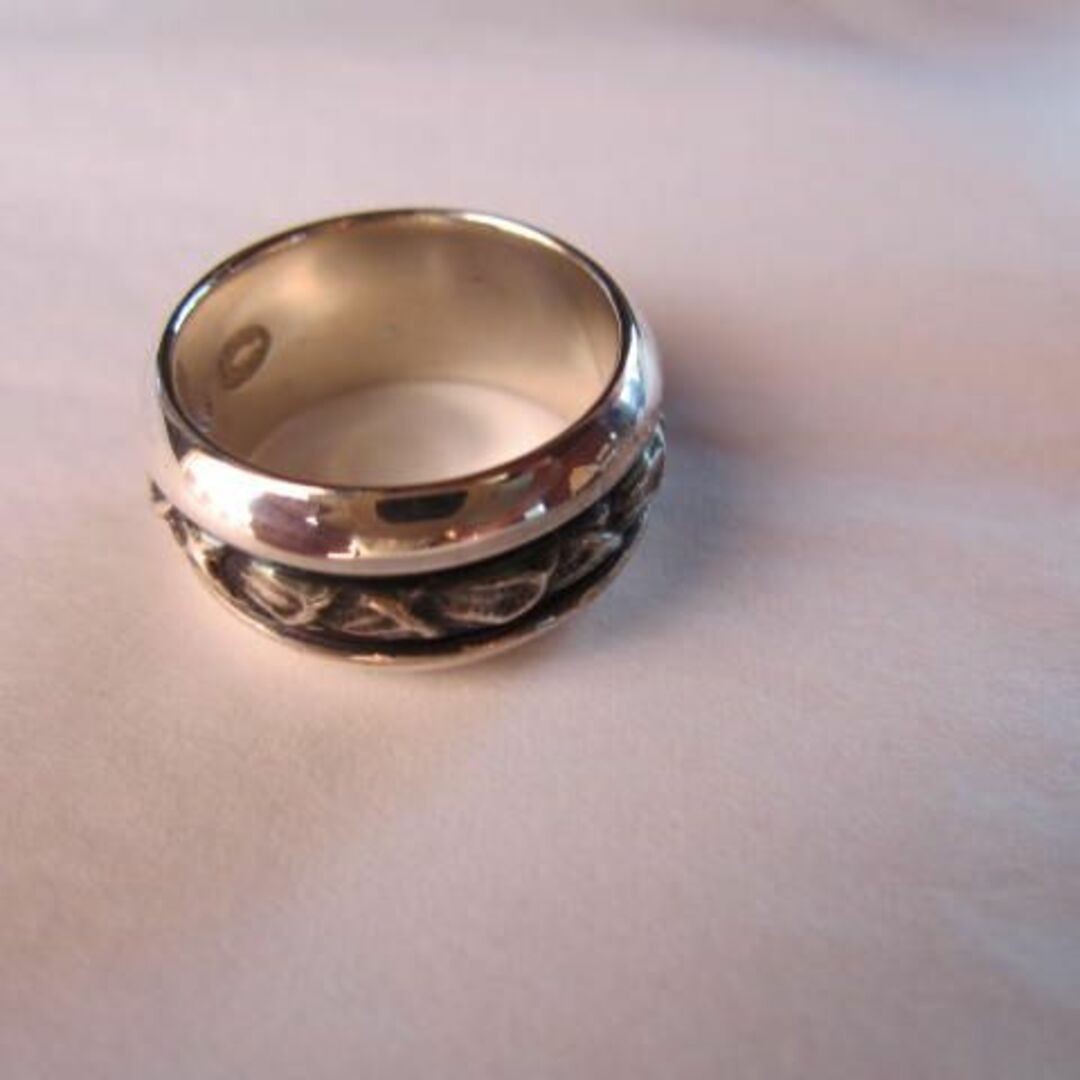 Georg Jensen # 28D Sterling Silver 925 Ring Size 52.5 US 6 Near Mint