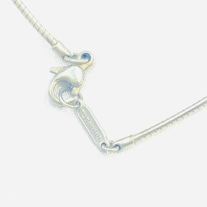 Tiffany & Co. Silver 925 Pierced Cross Choker Necklace Pendant Excellent