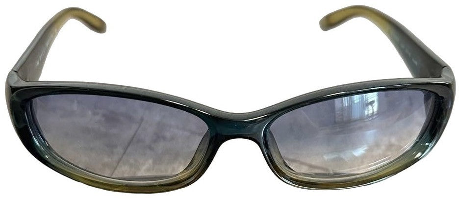 GUCCI GG2456/S Sunglasses Blue Gray Gradient Lens Olive Brown Frame Unisex