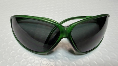 Arnette Vtg 90s Sport Sunglasses Green Frame Lightweight Outdoor Used Y2K